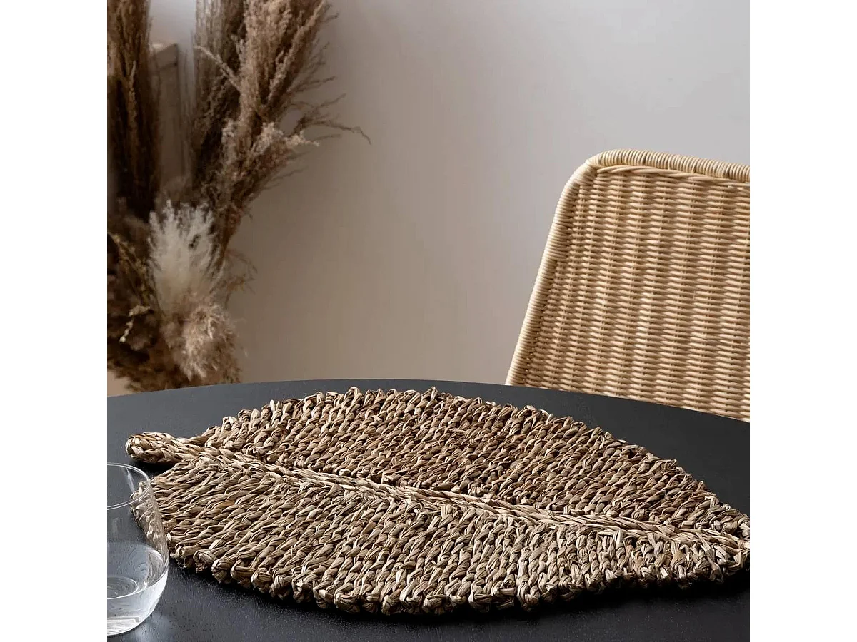 Mantel individual de hojas de junco