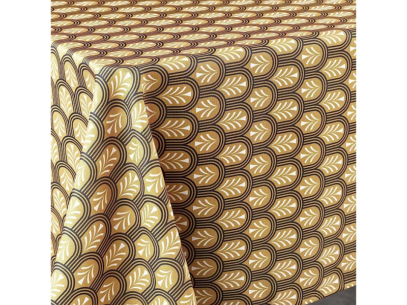 Nappe Imprimée "Manuella" 145x240cm Jaune