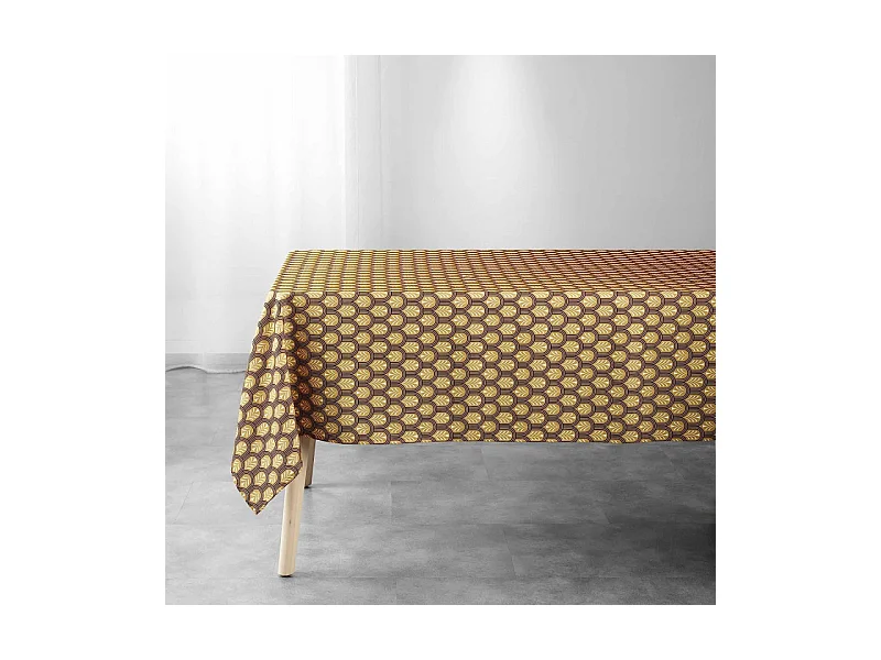 Nappe Imprimée "Manuella" 145x240cm Jaune