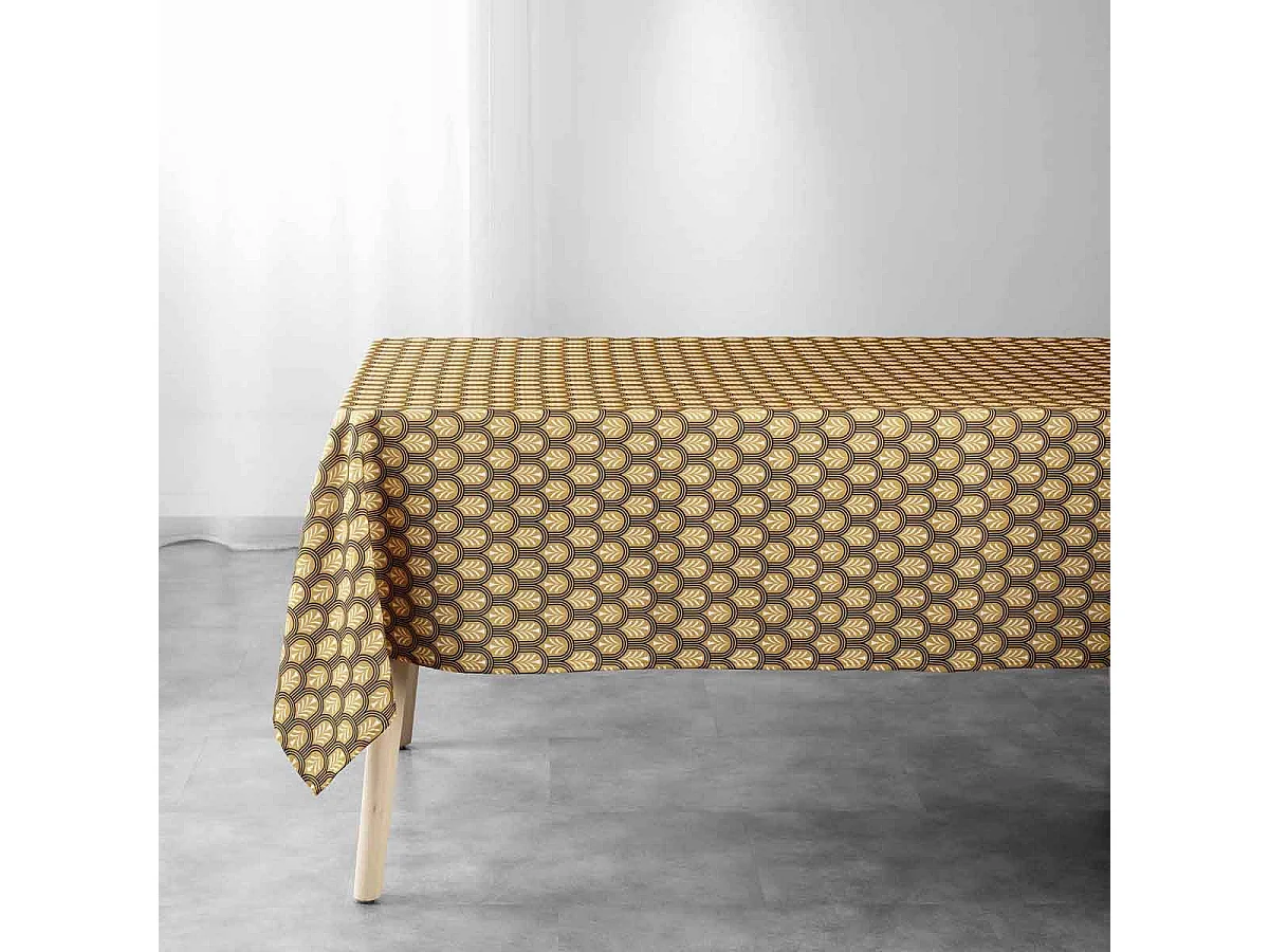Nappe Imprimée "Manuella" 145x240cm Jaune