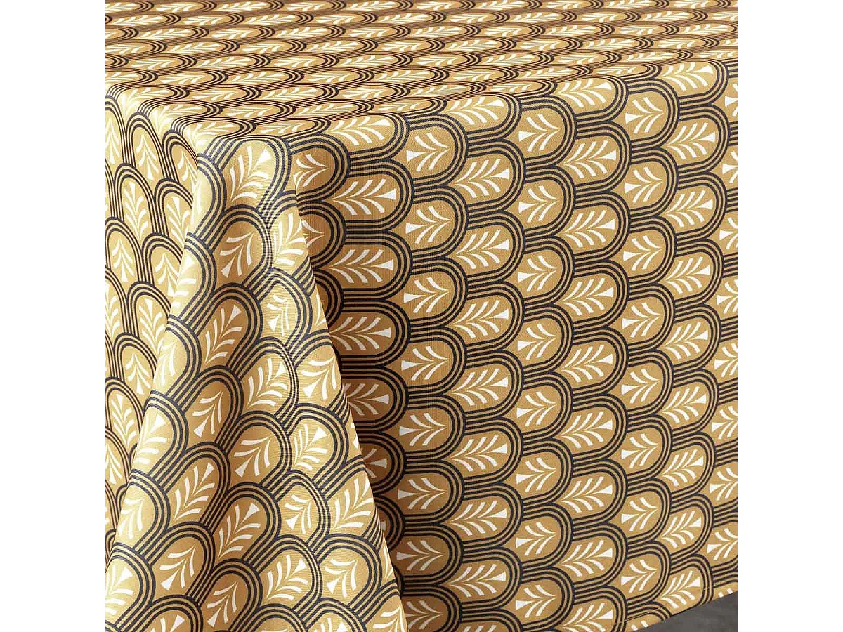 Nappe Imprimée "Manuella" 145x240cm Jaune