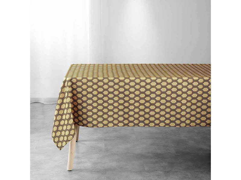 Nappe Imprimée "Manuella" 145x240cm Jaune