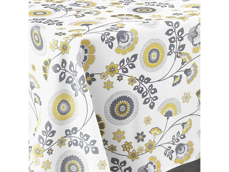 Nappe Imprimée "Garance" 145x240cm Jaune
