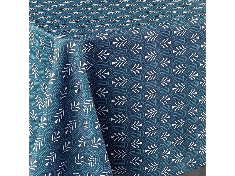 Nappe Imprimée "Manuella" 145x240cm Bleu
