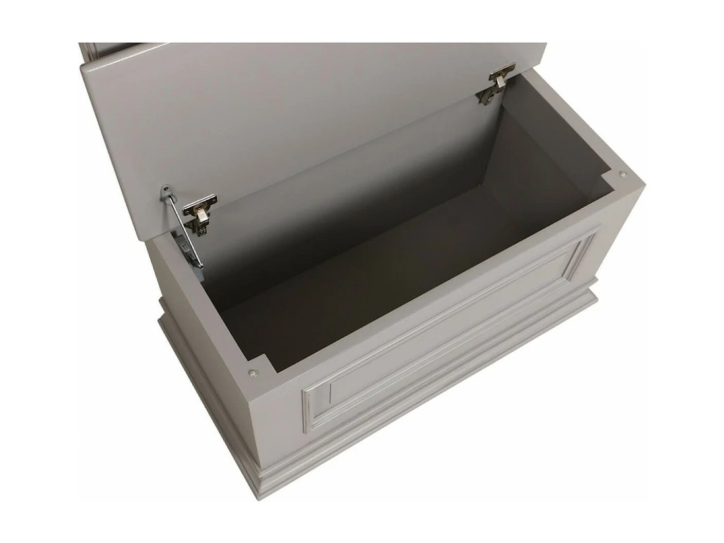 Meuble d'entrée 4 patères MDF Gris - Harmonie Interior's