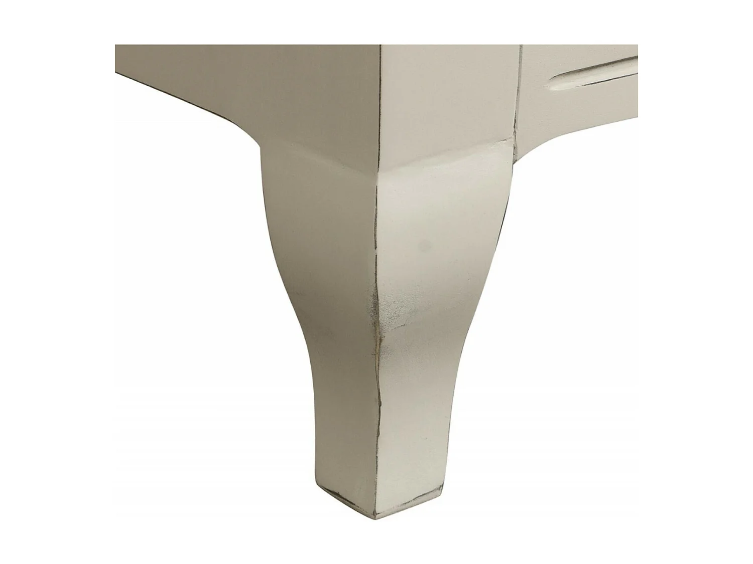 Meuble tv avec rangements Bois Blanc - Provence Interior's