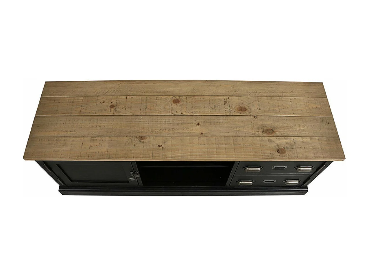 Meuble tv Bois Noir - Magellan Interior's