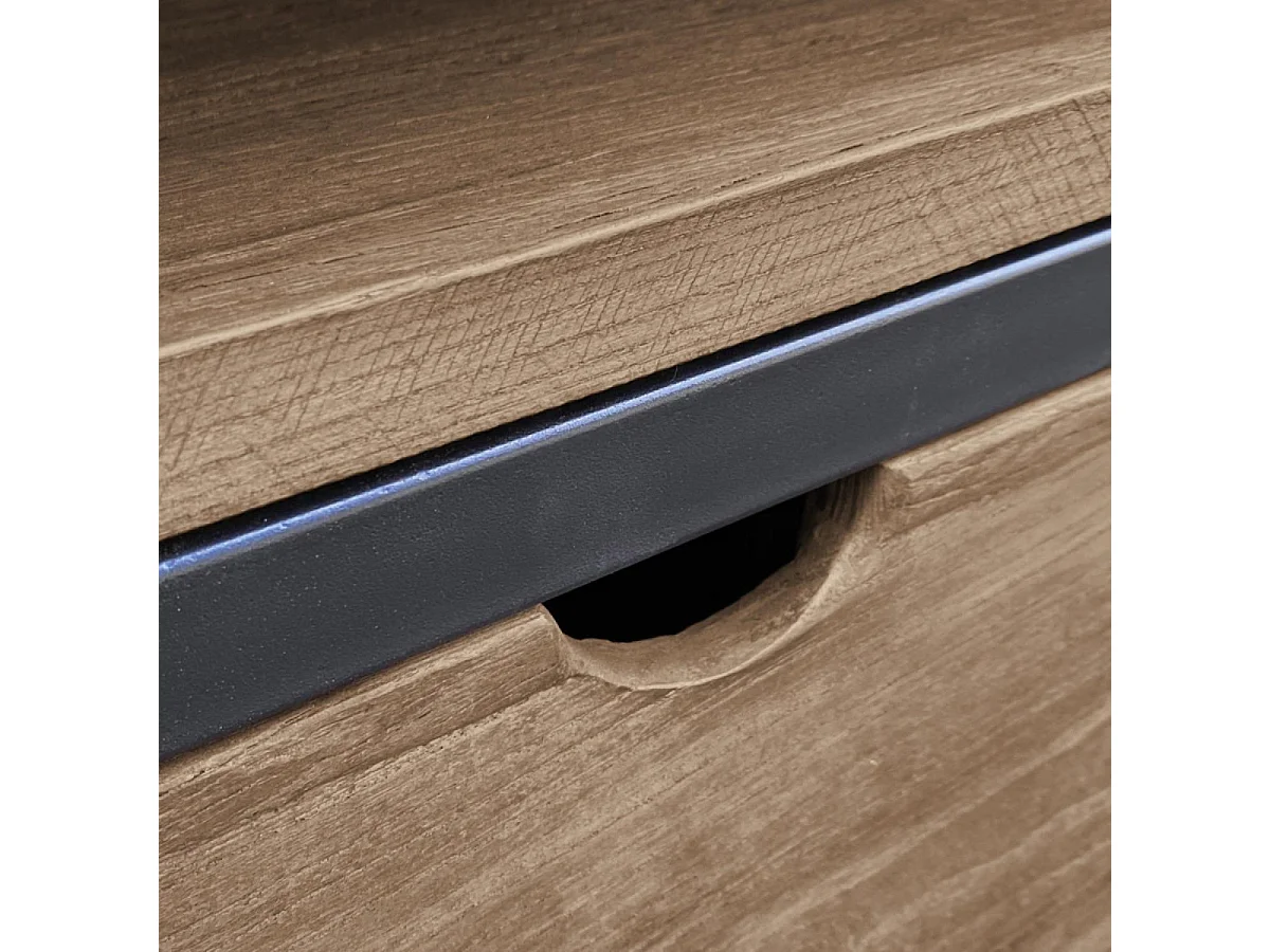 Meuble tv niche 4 tiroirs Bois Marron - Transition Interior's