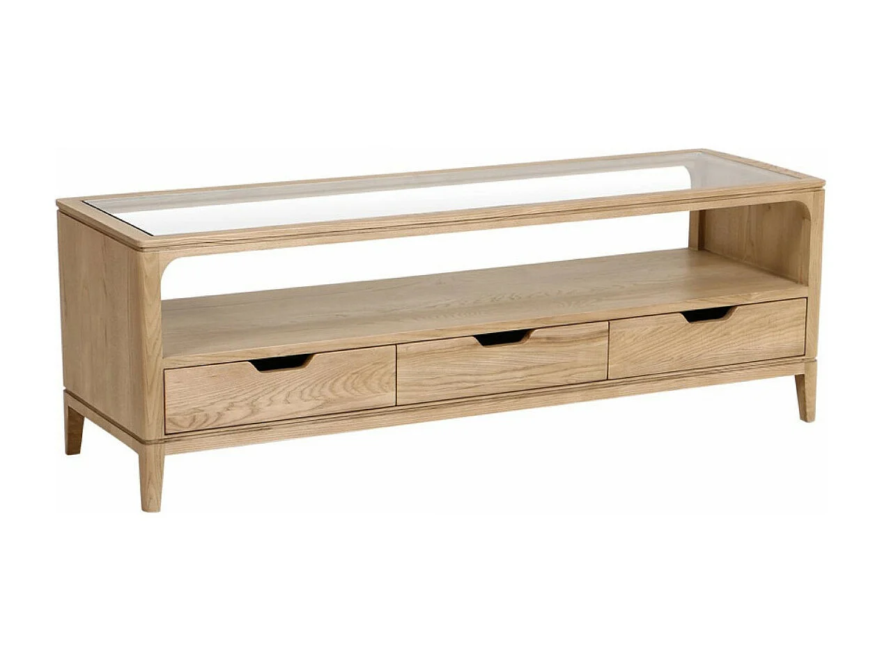 Meuble tv 3 tiroirs Bois Marron - Tallinn Interior's