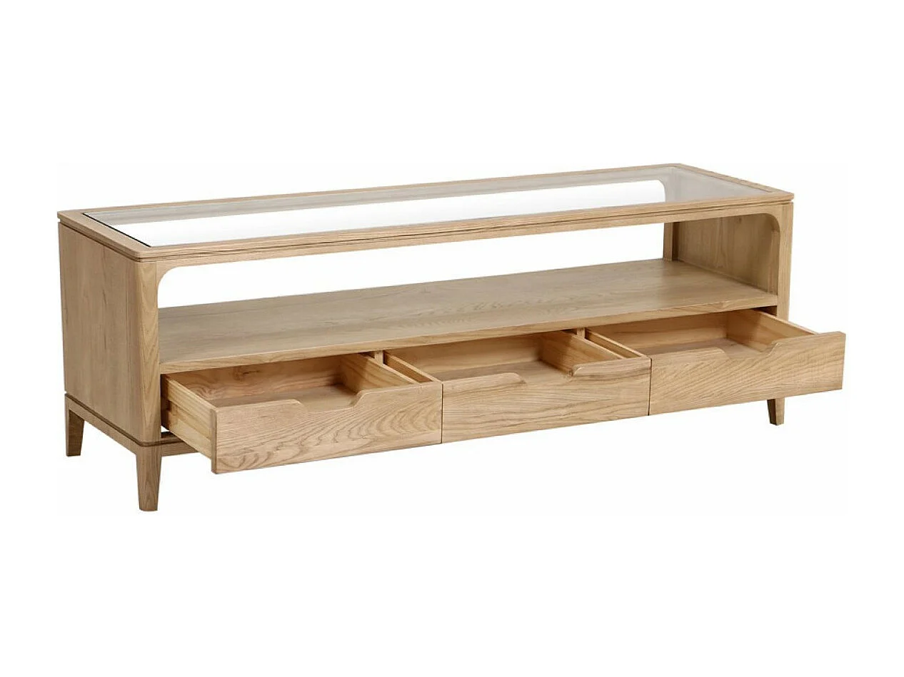 Meuble tv 3 tiroirs Bois Marron - Tallinn Interior's