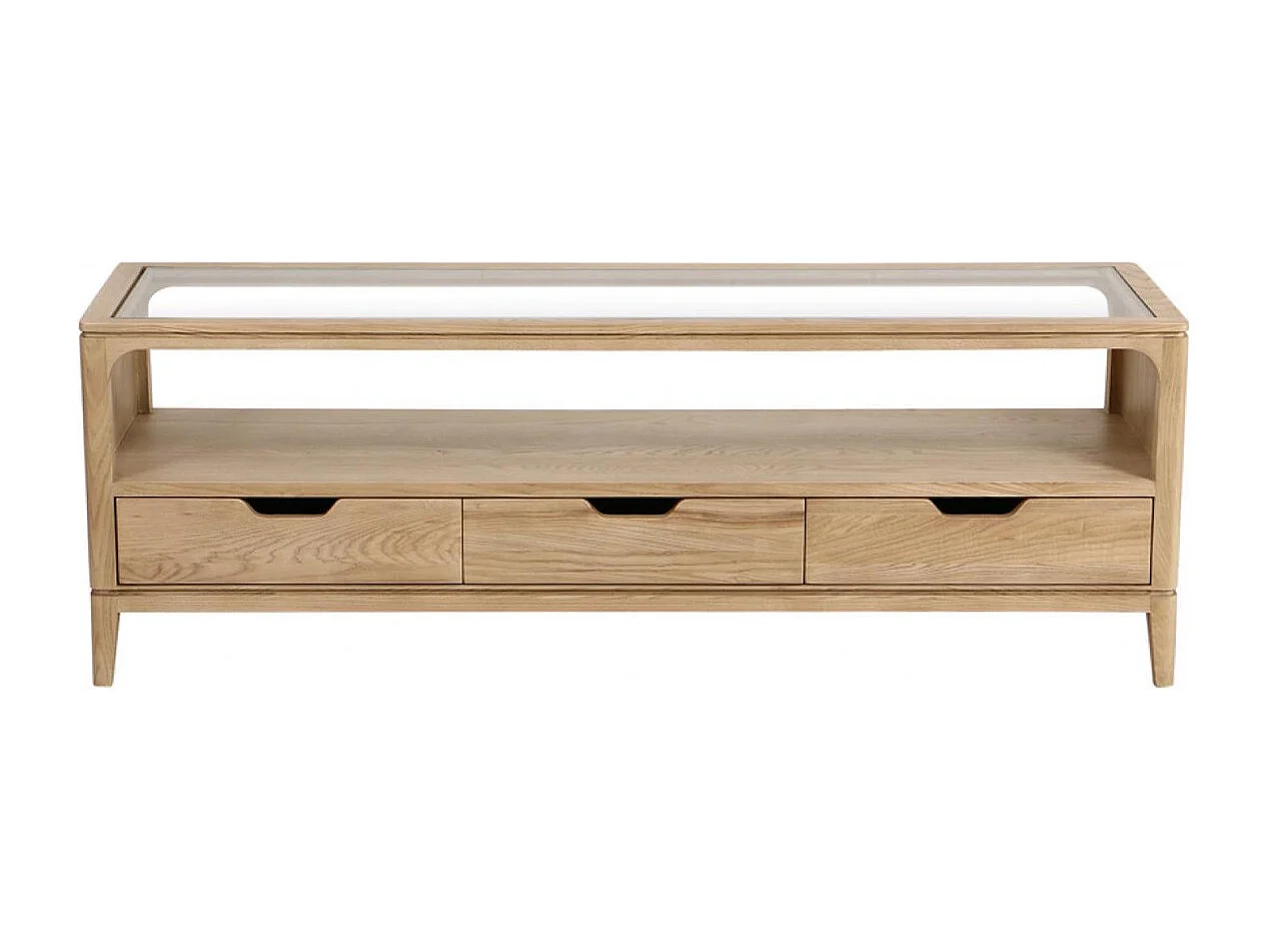 Meuble tv 3 tiroirs Bois Marron - Tallinn Interior's