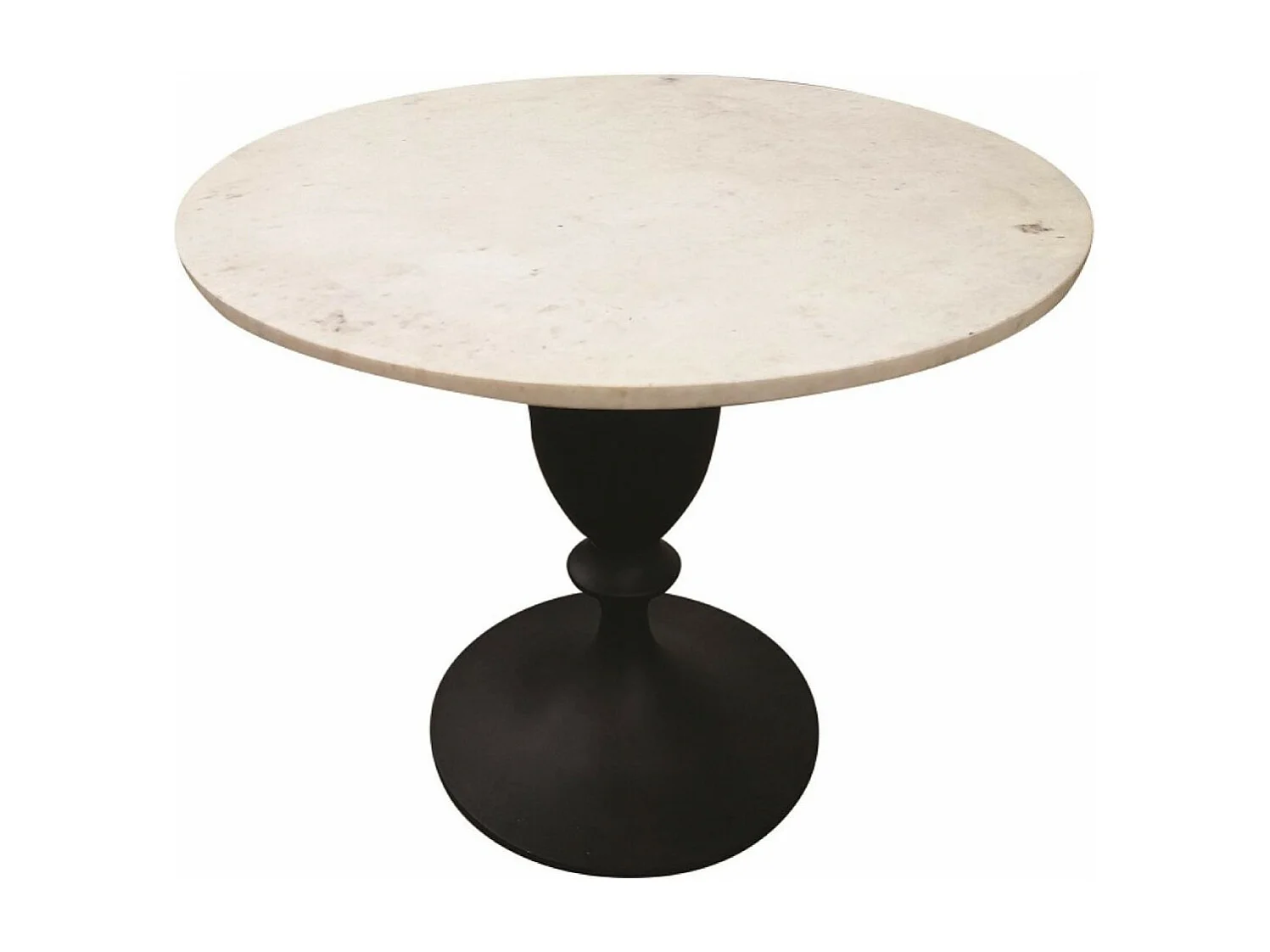 Table Repas Ronde Acier Noir - Factory Interior's