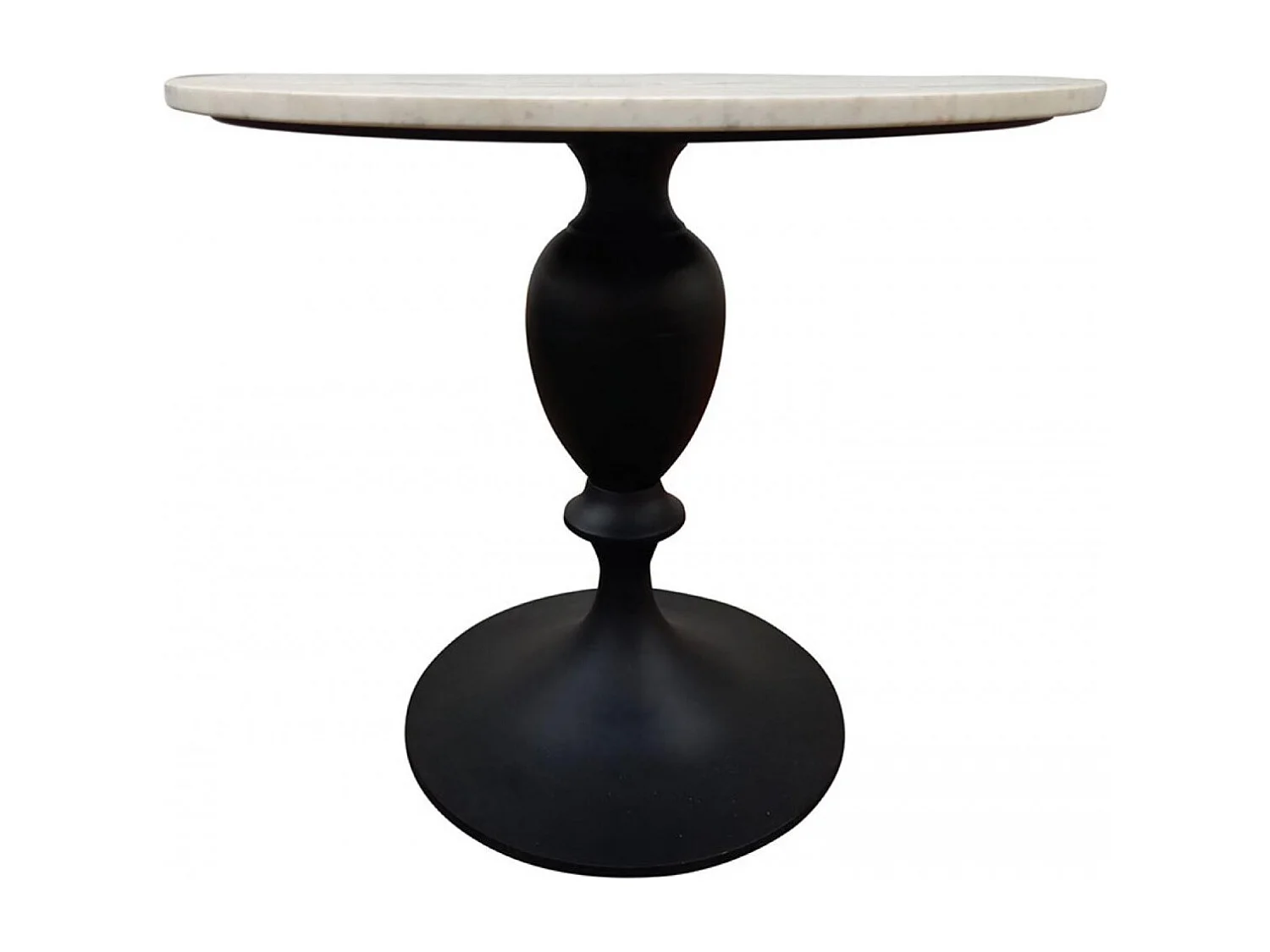 Table Repas Ronde Acier Noir - Factory Interior's