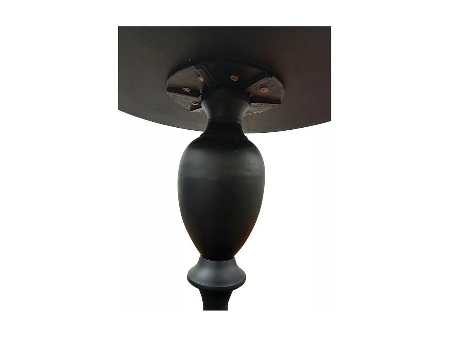 Table Repas Ronde Acier Noir - Factory Interior's