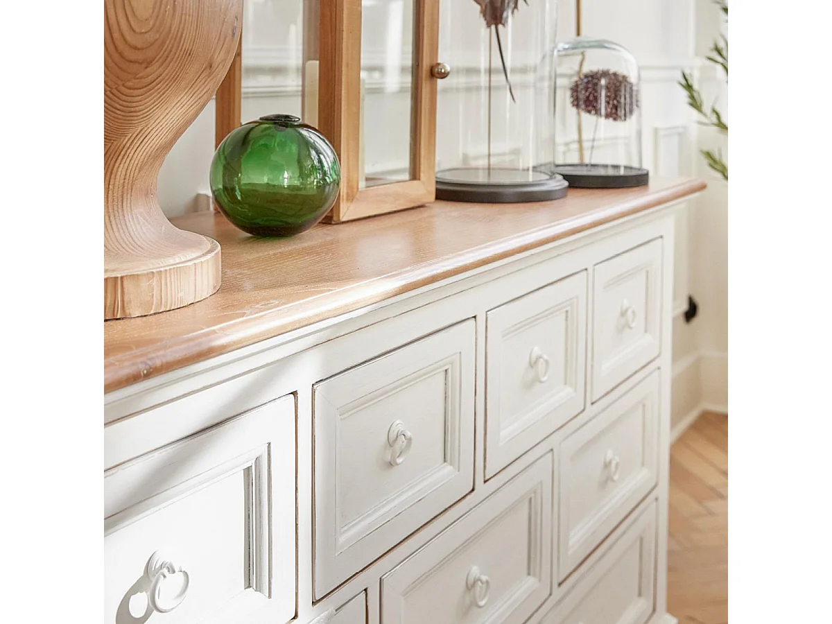 Meuble de mercerie Bois Blanc - Esquisse Interior's