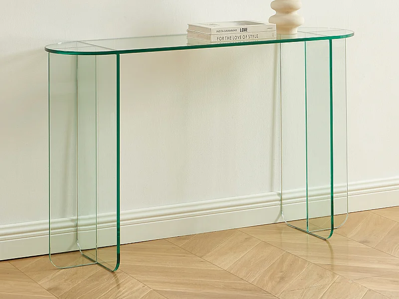 Wandkonsole - Sicherheitsglas - Transparent - FEYZA