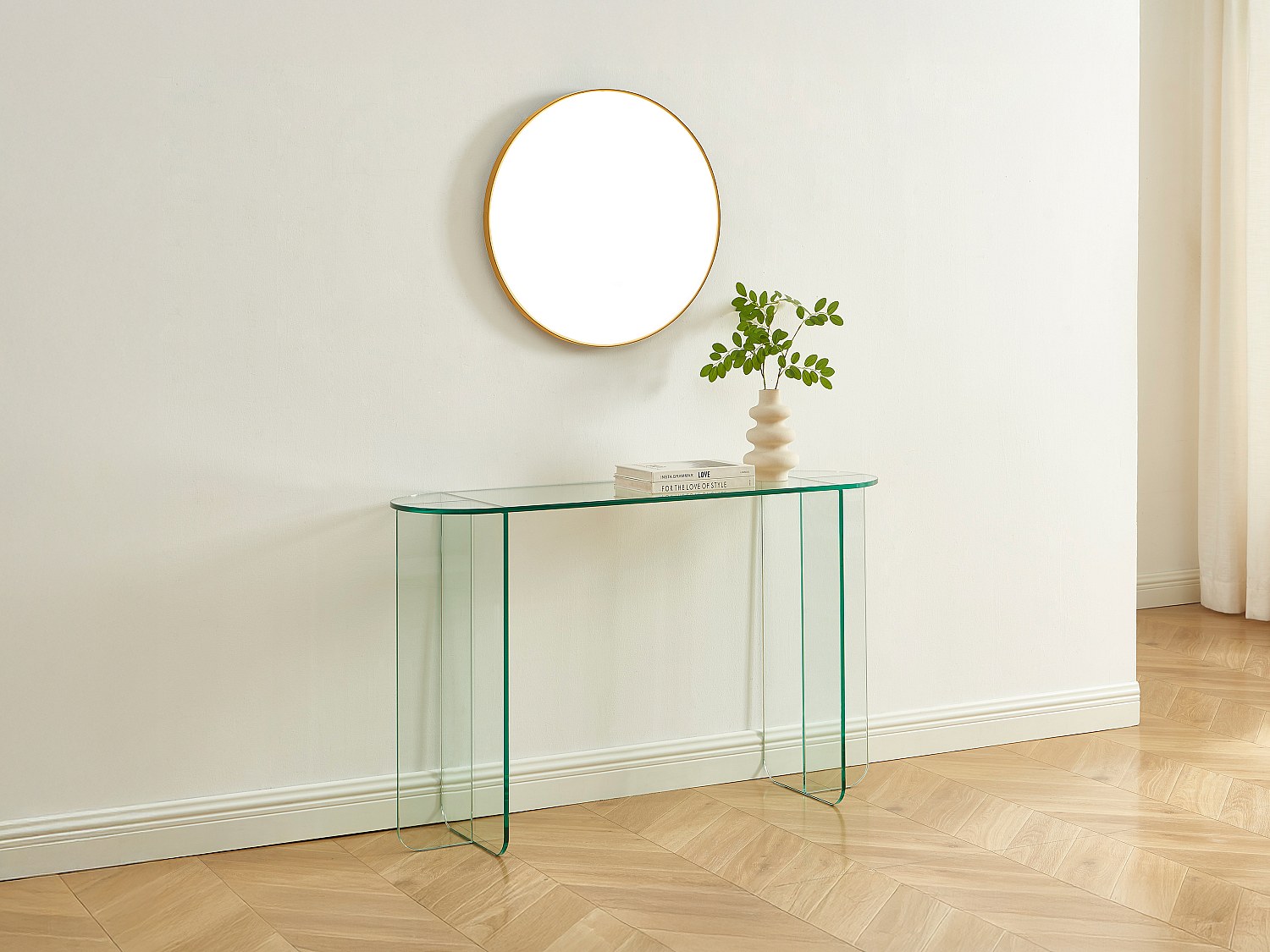 Wandkonsole - Sicherheitsglas - Transparent - FEYZA günstig online kaufen