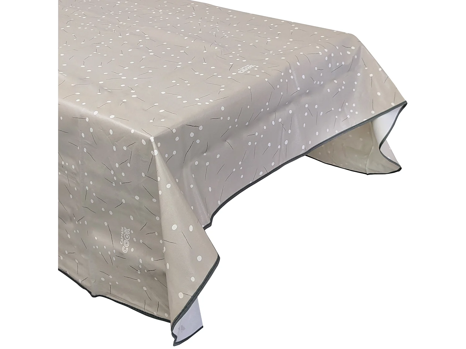 Nappe rectangulaire 130x160 cm antitaches LIGHT ME UP gris