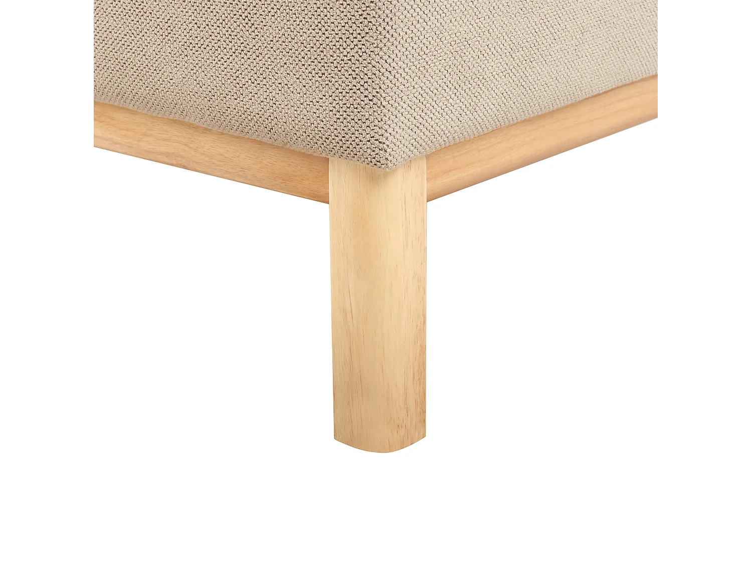 Sofa SOSJO Stoff Taupe 3-Sitzer