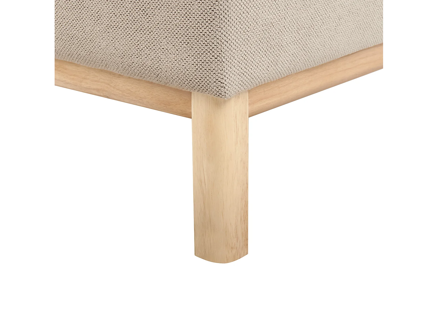 Sofa SOSJO Stoff Taupe 3-Sitzer