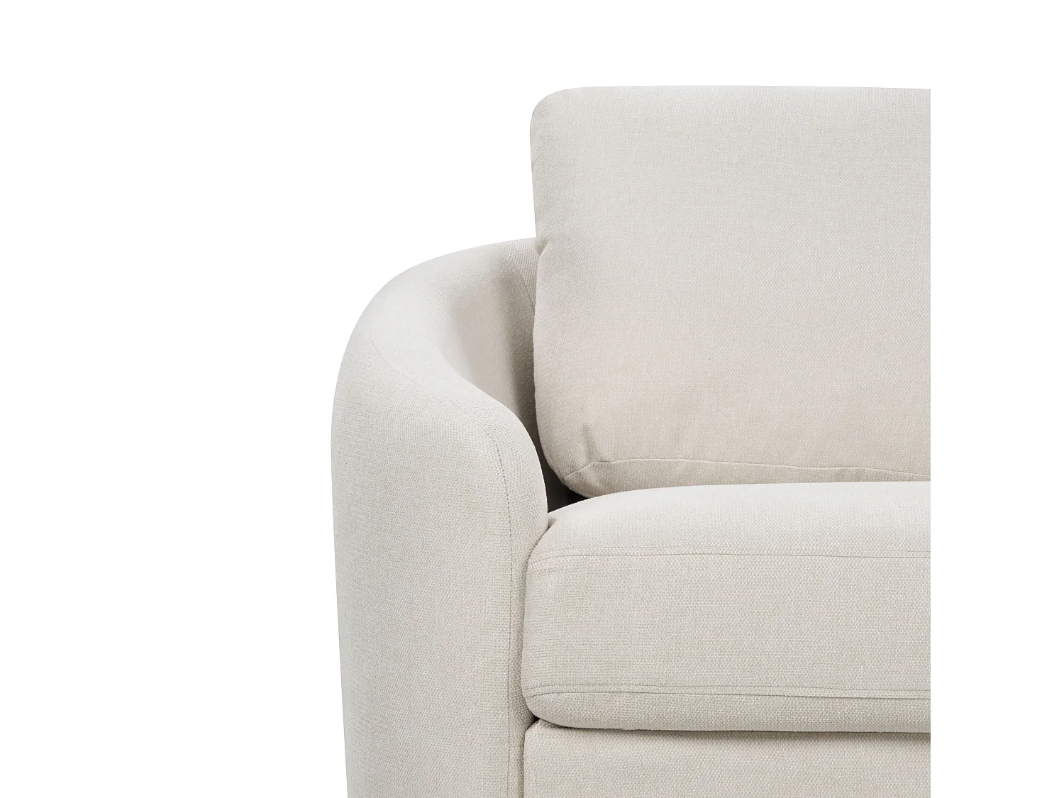 3-Sitzer Sofa beige mit Armlehnen goldenen Füßen Glamourös Modern Trosa