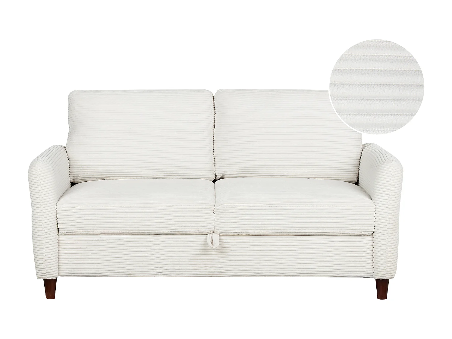 Bank MARE Corduroy Gebroken wit met opbergruimte 2-zitter