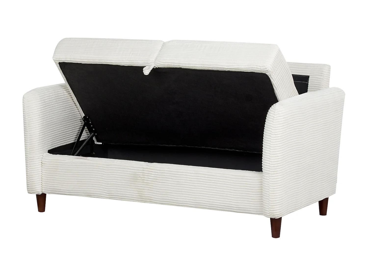 Bank MARE Corduroy Gebroken wit met opbergruimte 2-zitter
