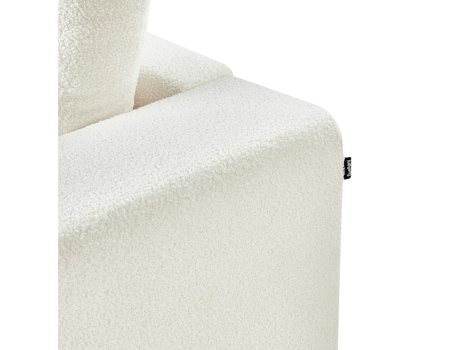 Canapé 3 places NIVALA Bouclé Blanc cassé