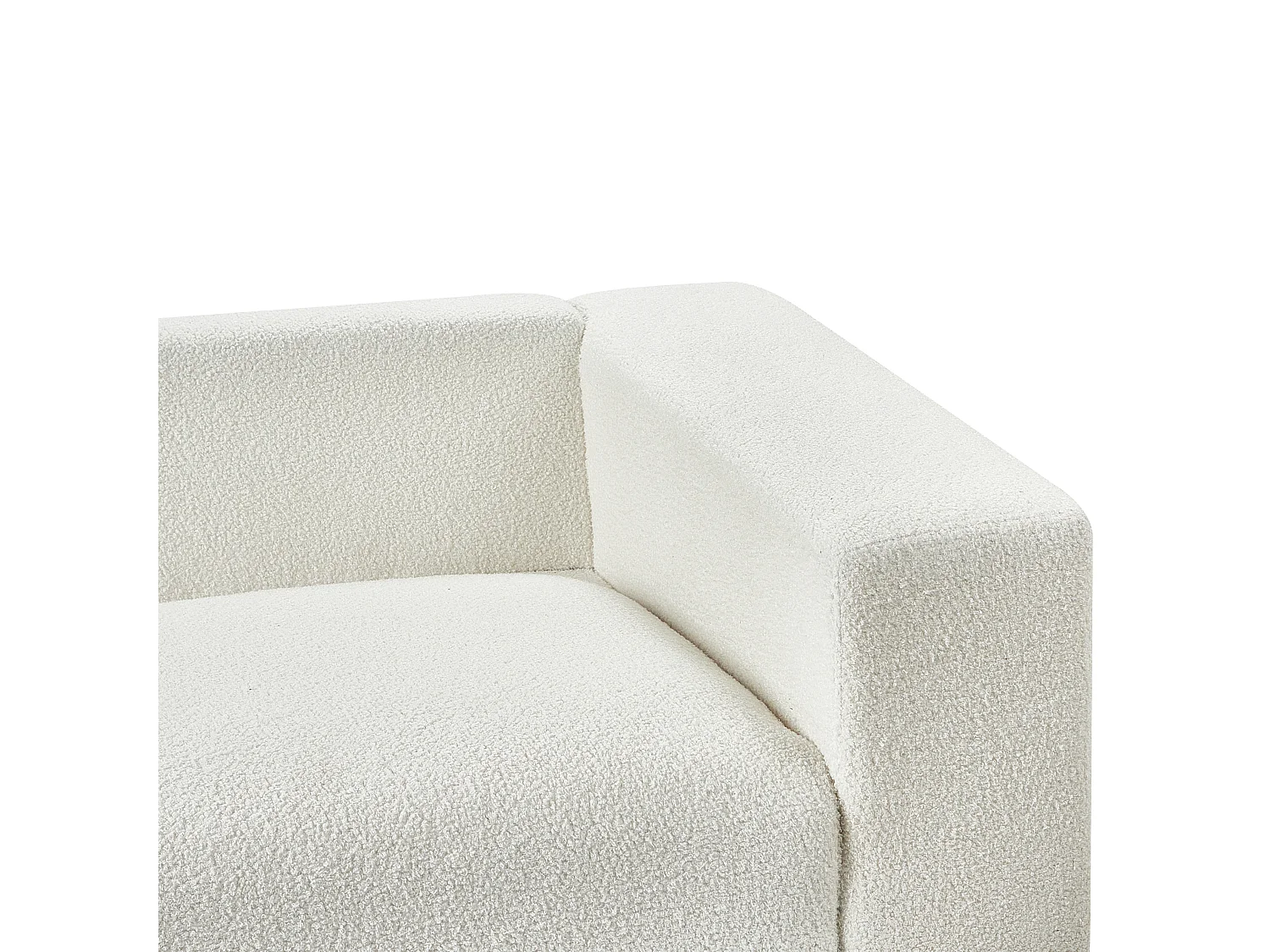 Bank NIVALA Bouclé Gebroken wit 3-zitter