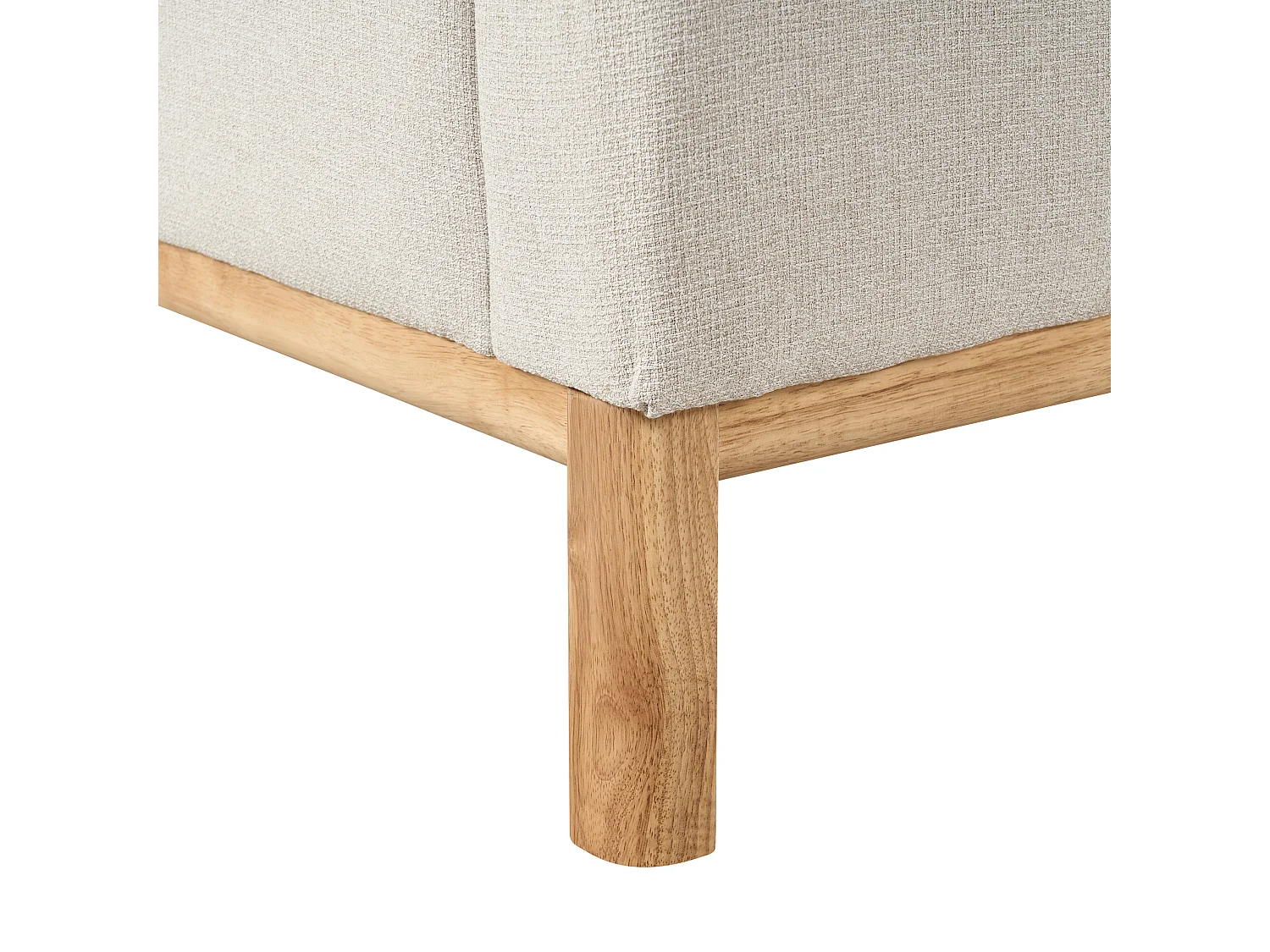 Sofá SOSJO Tecido Creme claro 3 lugares