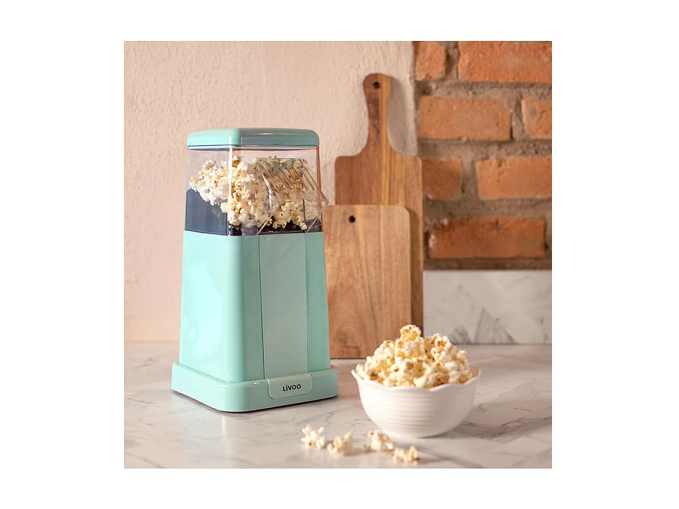 Machine à pop-corn bleue compacte 1200W