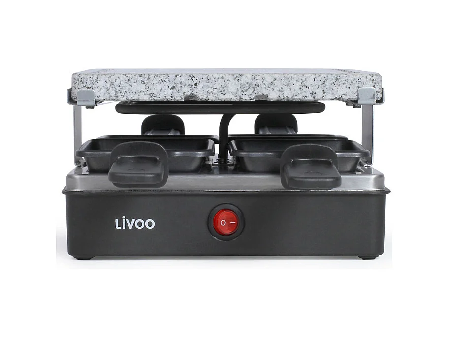 Appareil à raclette & pierre à griller pour 4 personnes 600W