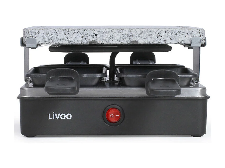 Appareil à raclette & pierre à griller pour 4 personnes 600W