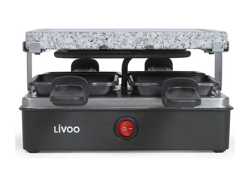 Appareil à raclette & pierre à griller pour 4 personnes 600W