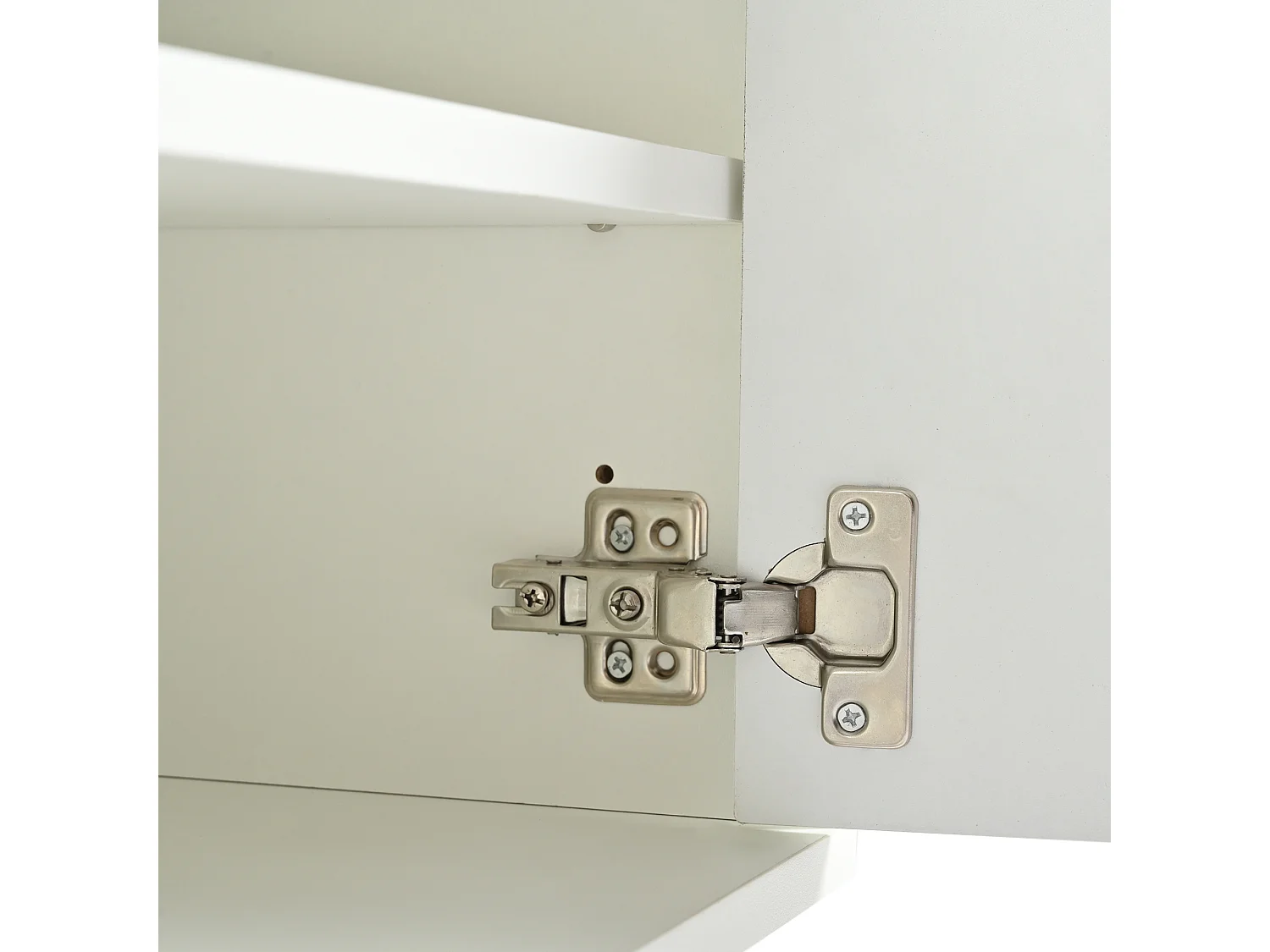 Meuble TV Blanc, 190 Cm X 38 Cm X 48 Cm, Pieds En Bois Doré, Design De Porte Rainurée, Blanc