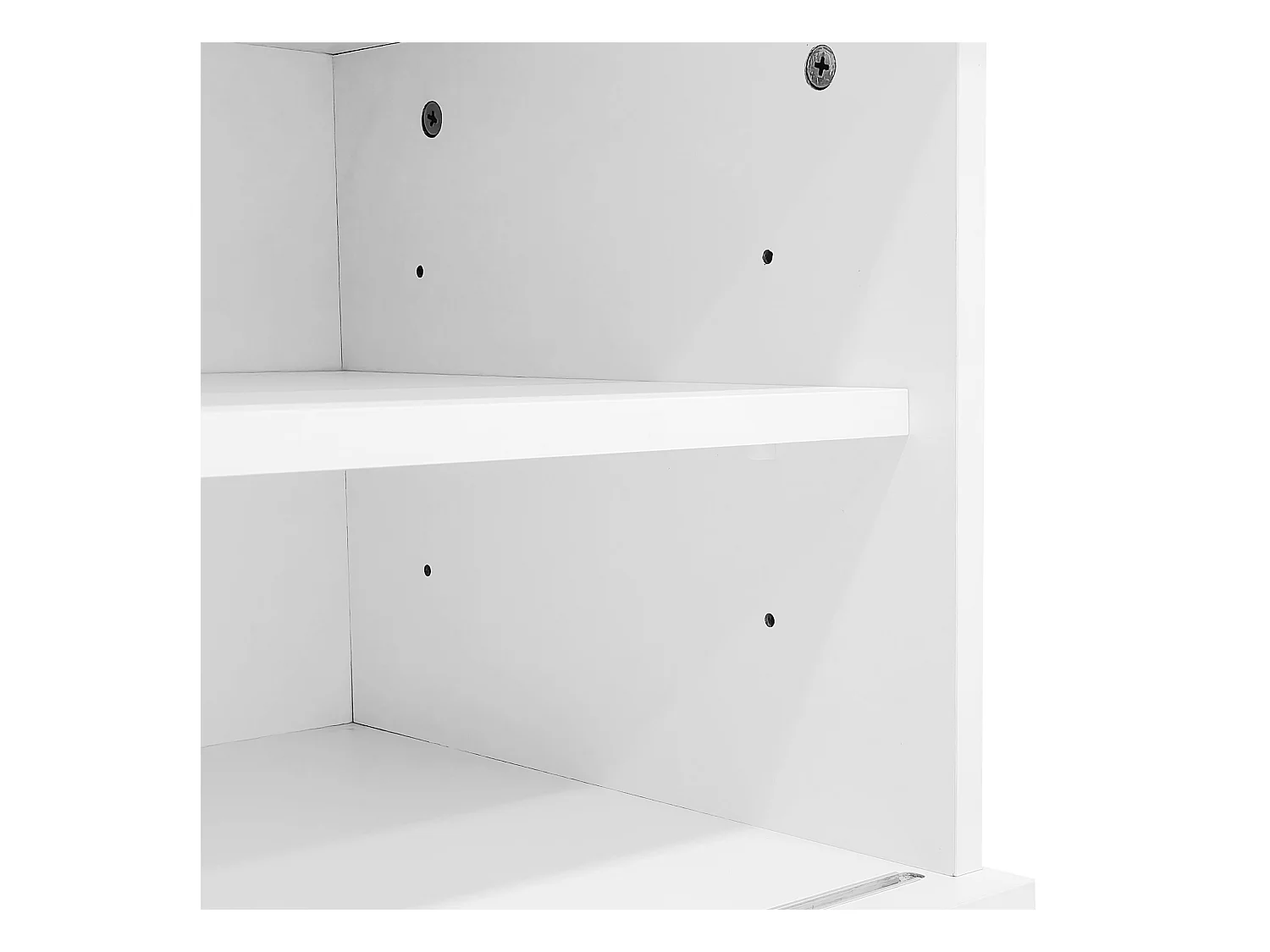 Mobile TV in Rattan, 200x40x49 cm, Adatto per 90 Pollici, 2 Ante in Rattan, 1 Cassetto, 3 Aperti, Bianco