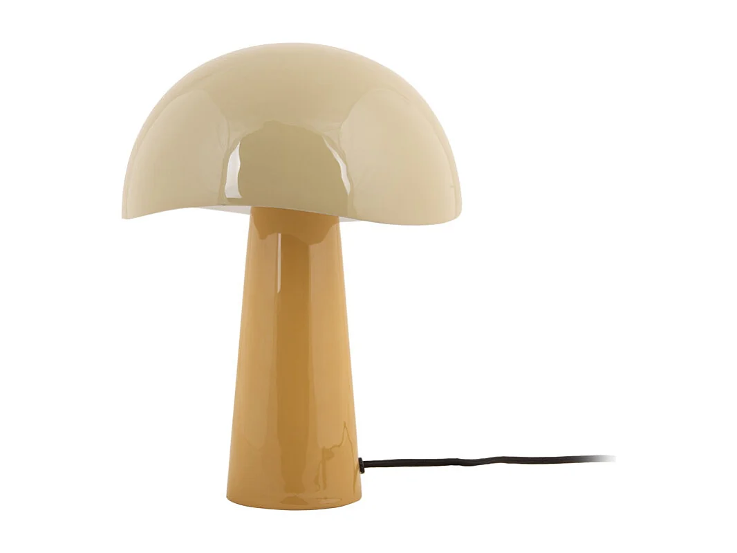 Grato - Lampe à poser champignon en métal - Ocre