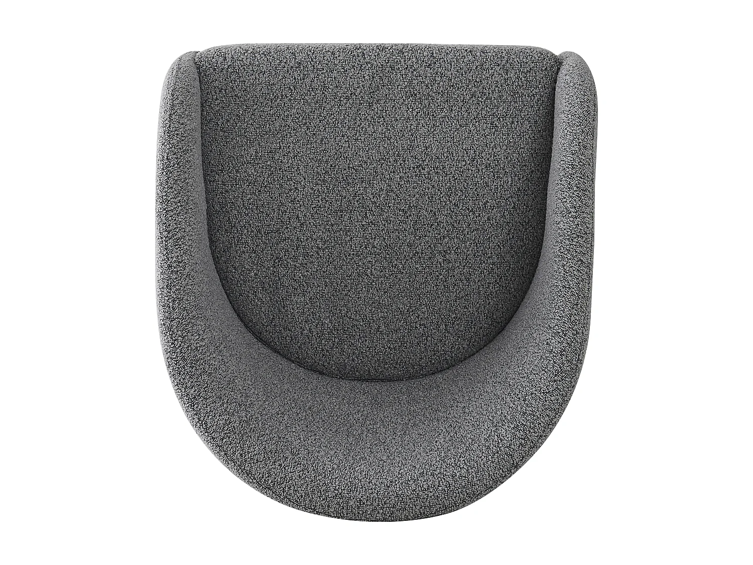 Conjunto de 4 cadeiras cantilever em tecido French Terry cinzento