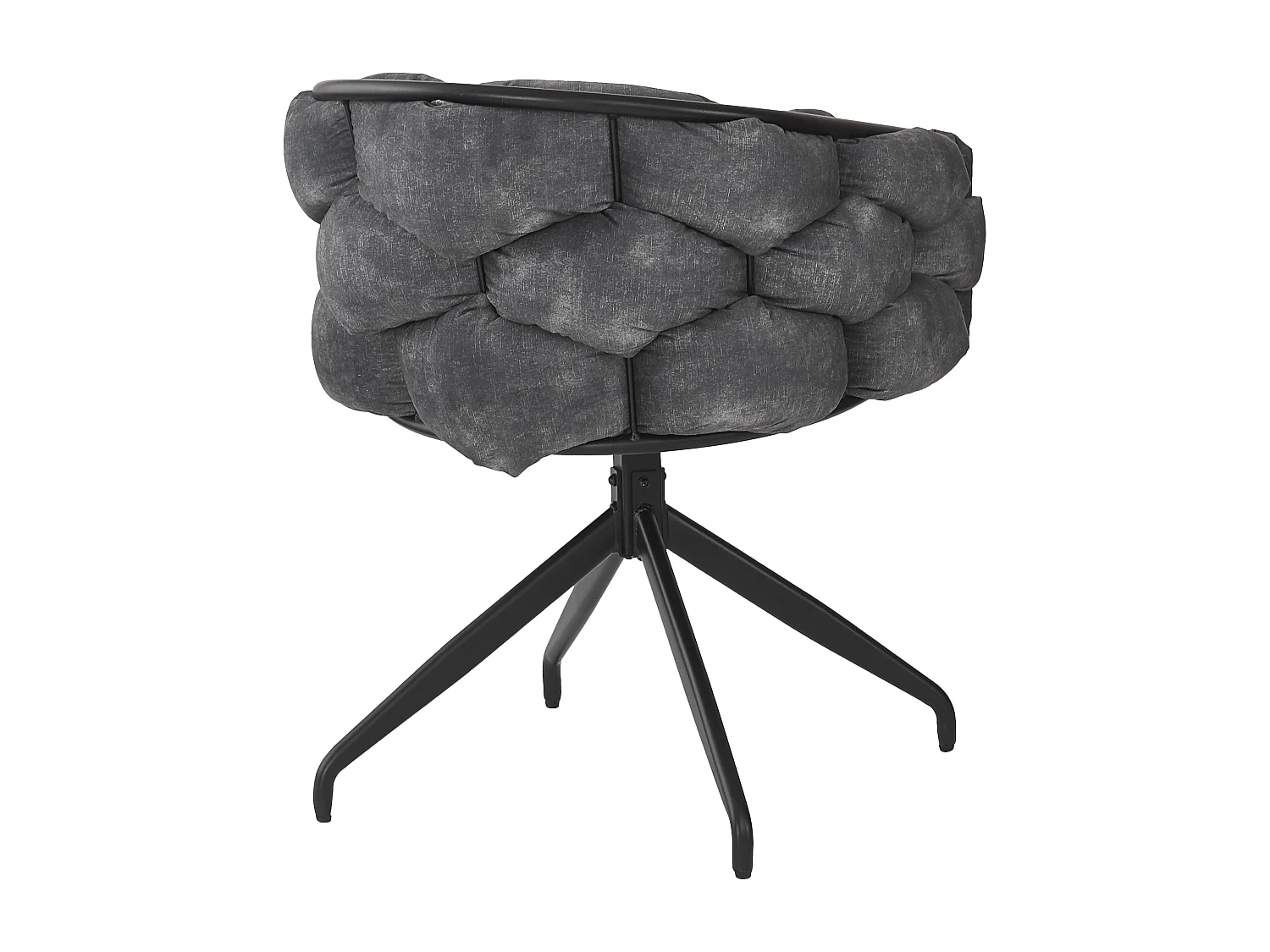 Lot de 6 chaises pivotantes en velours - style de mode moderne - Gris