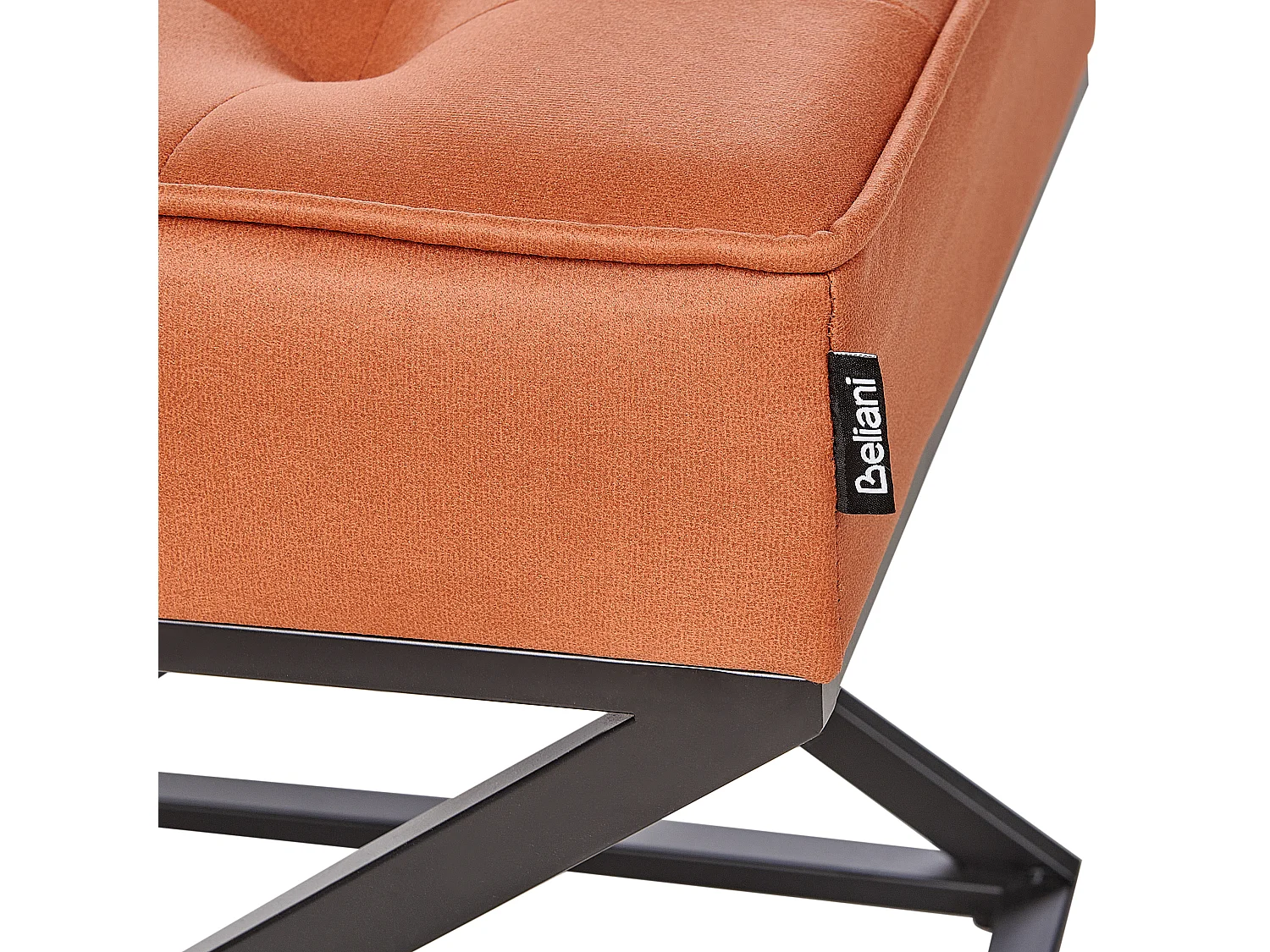 Repose-pied MURDO Cuir PU Orange