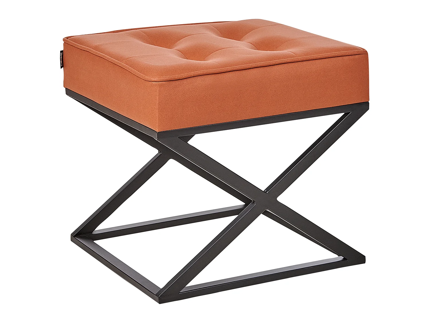 Repose-pied MURDO Cuir PU Orange
