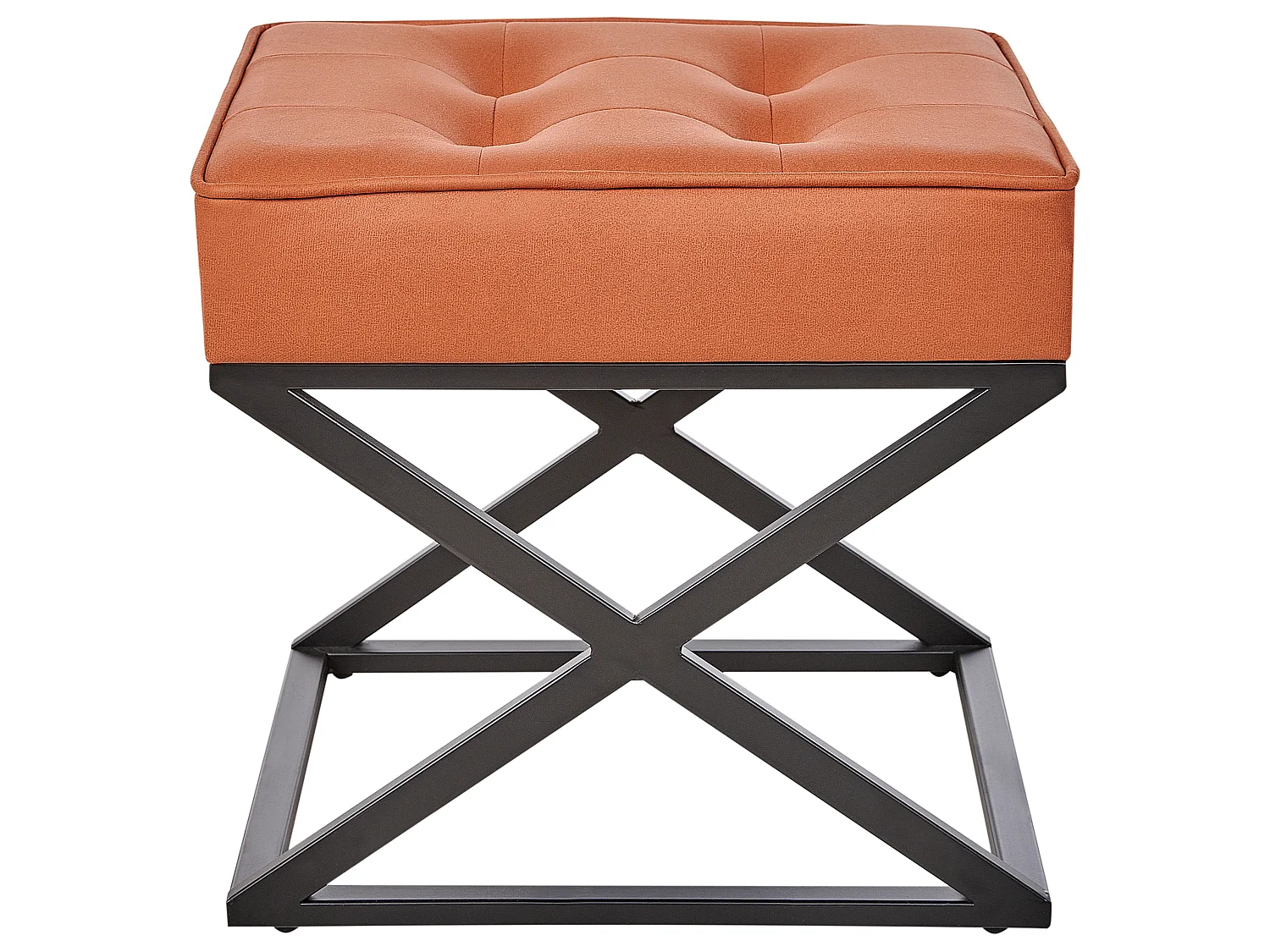 Repose-pied MURDO Cuir PU Orange
