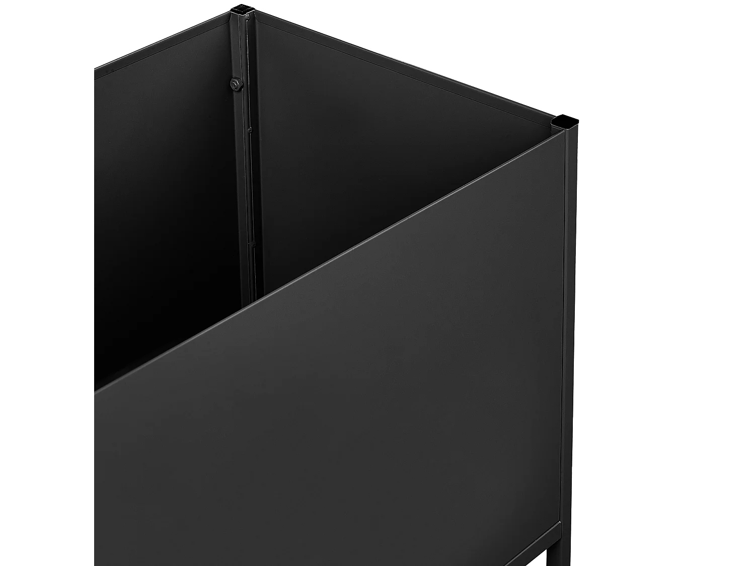 Cache-pot sur pied TAPIEN Métal 70 cm Noir