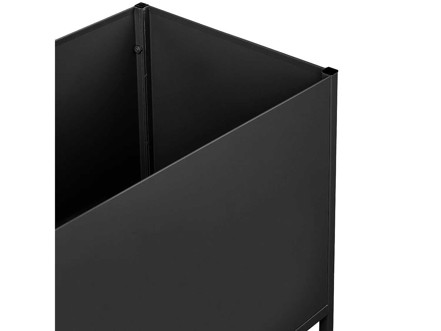 Cache-pot sur pied TAPIEN Métal 70 cm Noir