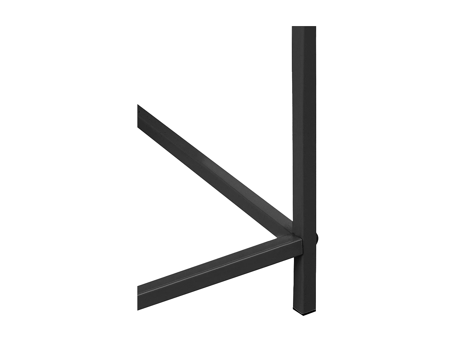 Cache-pot sur pied TAPIEN Métal 70 cm Noir