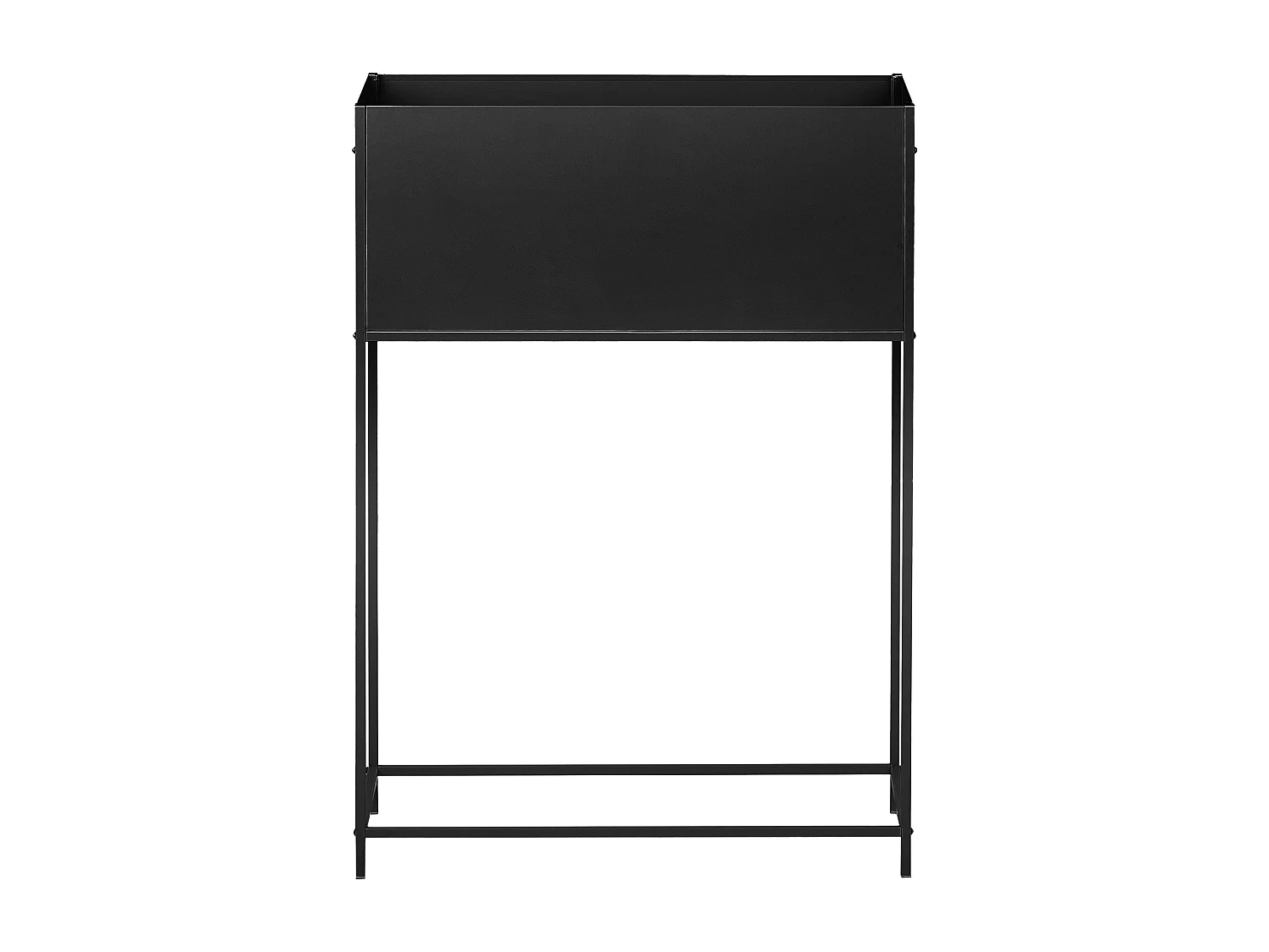 Cache-pot sur pied TAPIEN Métal 70 cm Noir