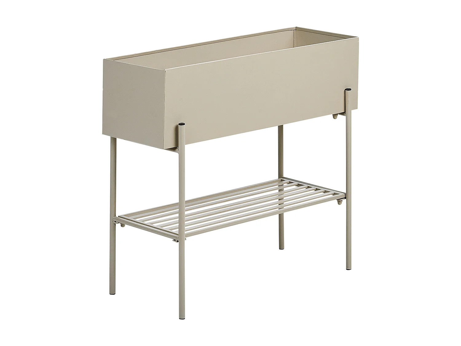 Cache-pot sur pied VINCA Métal 70 cm Beige