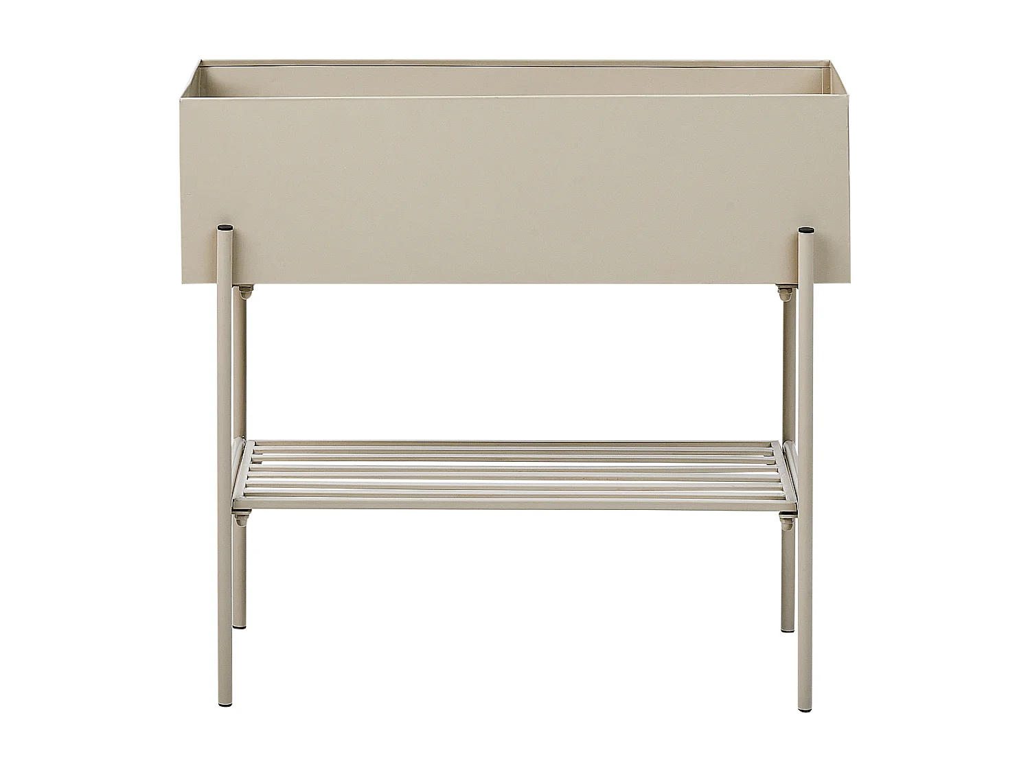 Pflanzenständer Metall beige rechteckig 24x70x66 cm für Innen u. Außen Vinca