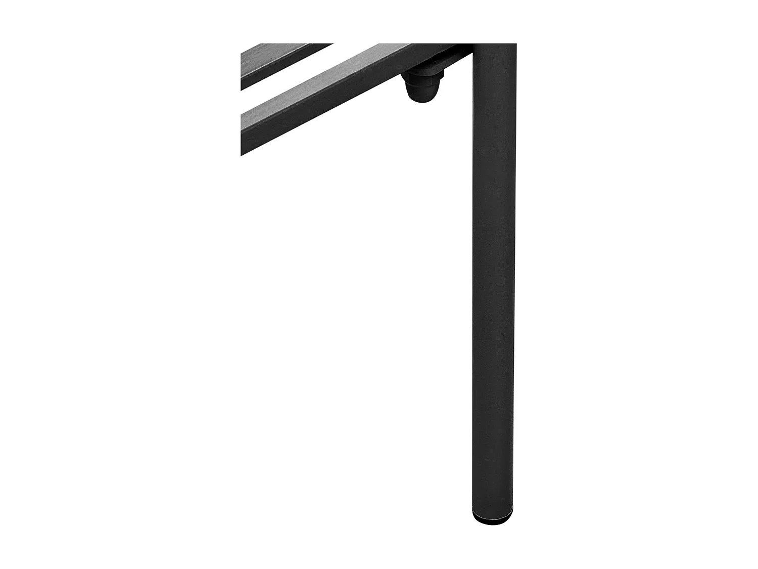 Cache-pot sur pied VINCA Métal 70 cm Noir