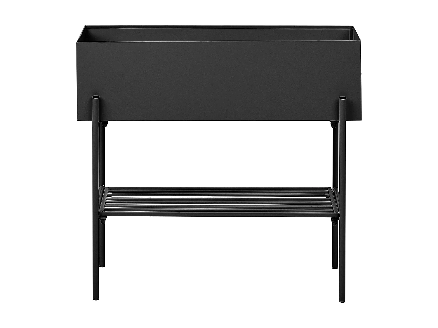 Verhoogde bloempot VINCA Metaal 70 cm Zwart